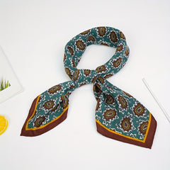Paisley Print Square Scarf Lightweight Bandana