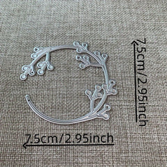 1pc Berry Ring Metal Cutting Dies Stencil Artistic Paper Embossing Dies Stencil