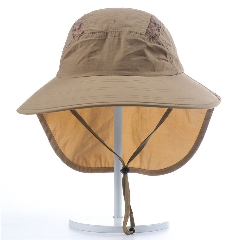 Sun Screen Hat With Neck Flap for Men & Women