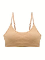 3pcs Wireless Bras Comfy & Breathable Intimates Women's Lingerie & Underwear