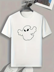 Halloween Ghost Print Men's Graphic T-shirt