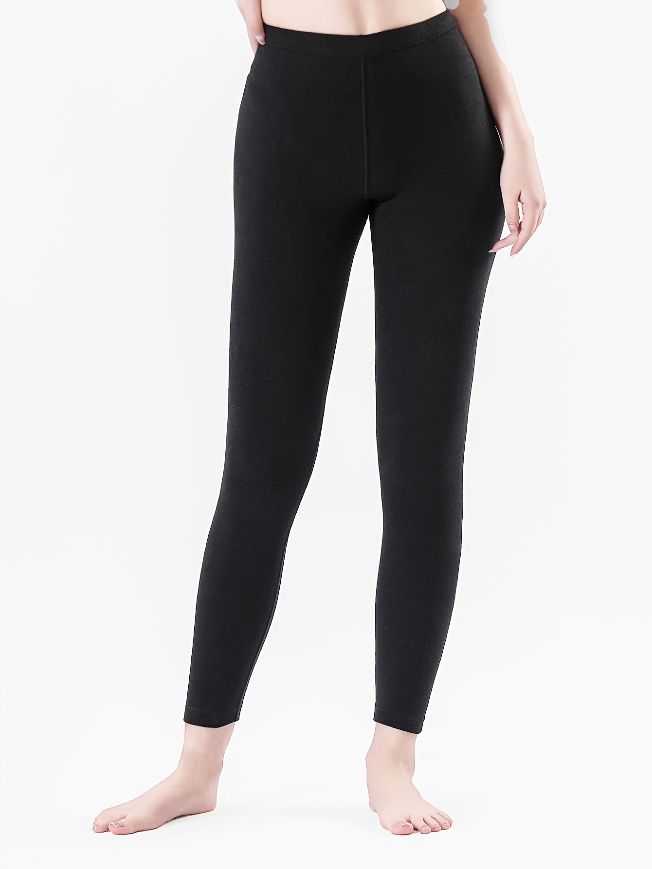 Women's Thermal Fleece Lined High Waist Yoga Leggings Soft Yoga Running Pants