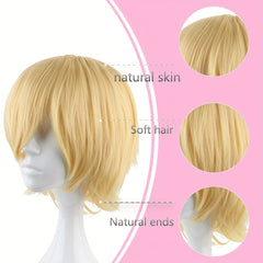 Men's 14 Inch Anime Cosplay Wig