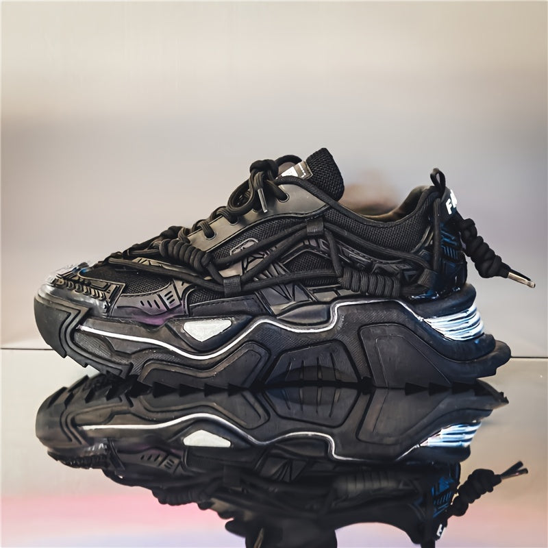 Men's Chunky Lace-Up Dad Sneakers Athletic Shoes
