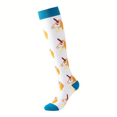 Compression Calf Socks Breathable Knee High Socks for Women