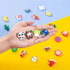 Shoe Decoration Accessories Set PVC Soft Rubber DIY Shoelace Buckle Sole Buckle