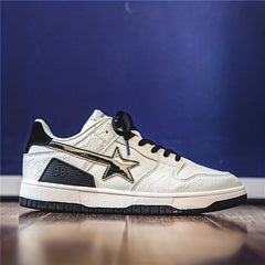 Men's Block Star Low Top Lace up Skate Shoes