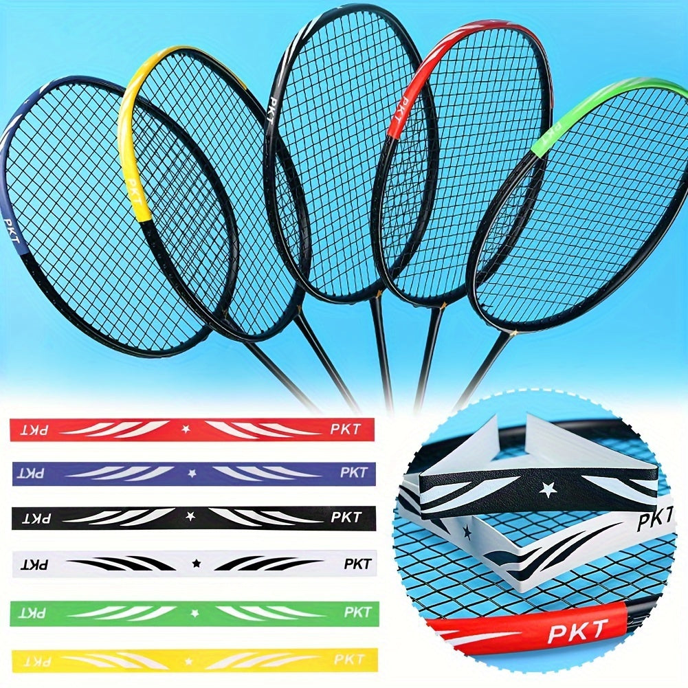 6pcs Badminton Racket Head Protector Scratch/Wear Resistant Frame Tape