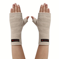 Warm Half Finger Gloves for Men & Women - Thickened Velvet Wrist Warmer