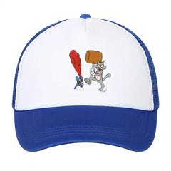 Unisex Sunshade Casual Baseball Cap With Cartoon Pattern