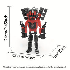 Toilet Man Monitor TV Man Assembled Building Block Toy Gift