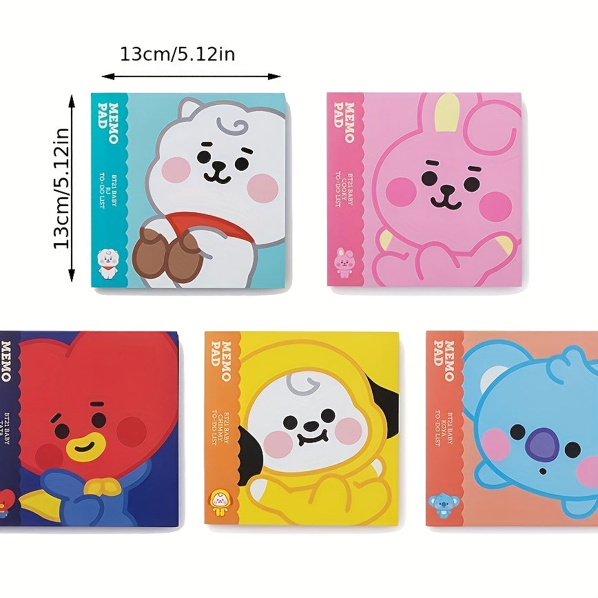 240 Sheets Cartoon Removable Stickers Office Message Sticker