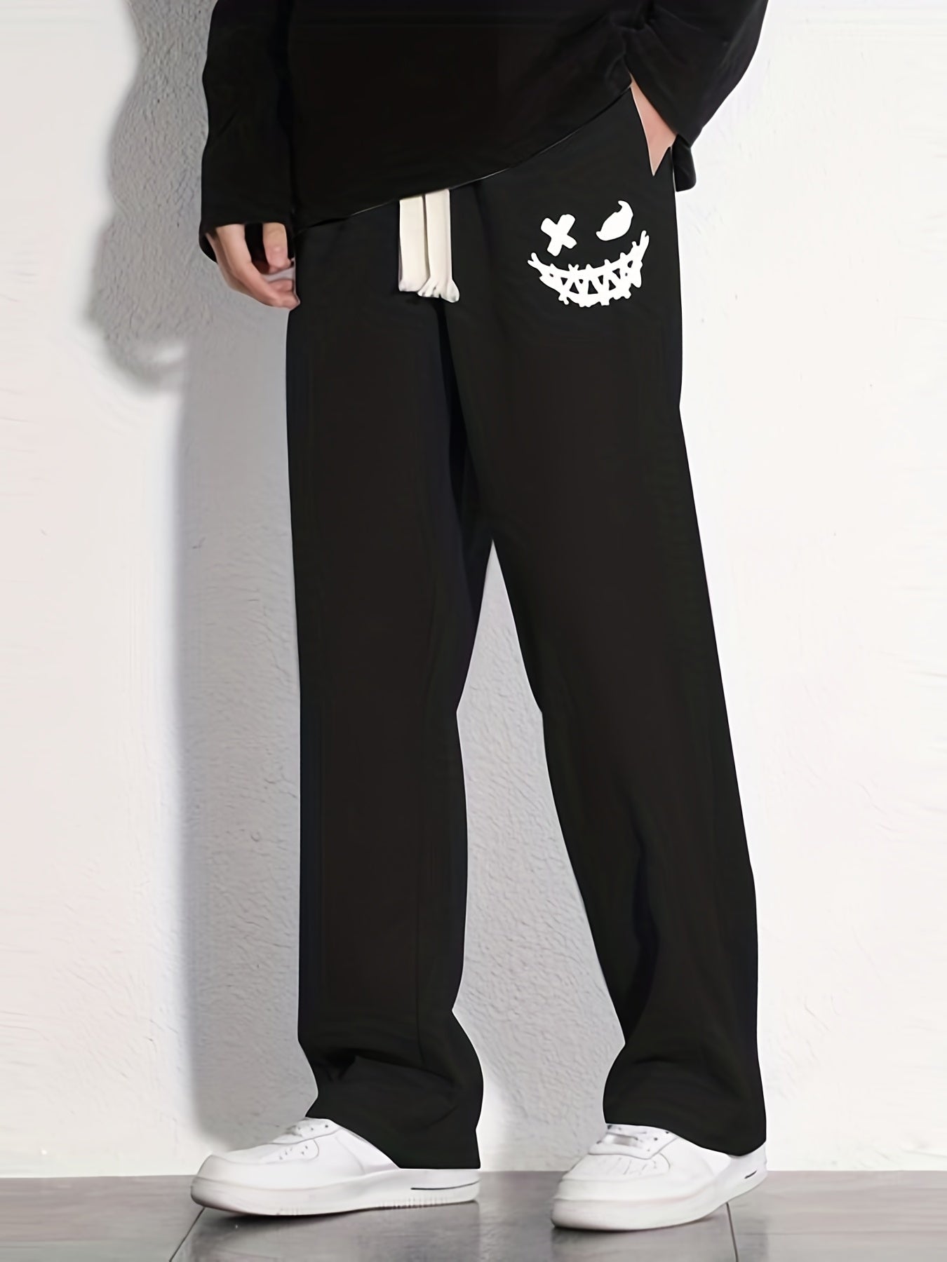 Grimace Pattern Mopping Pants Men s Casual Drawstring Joggers