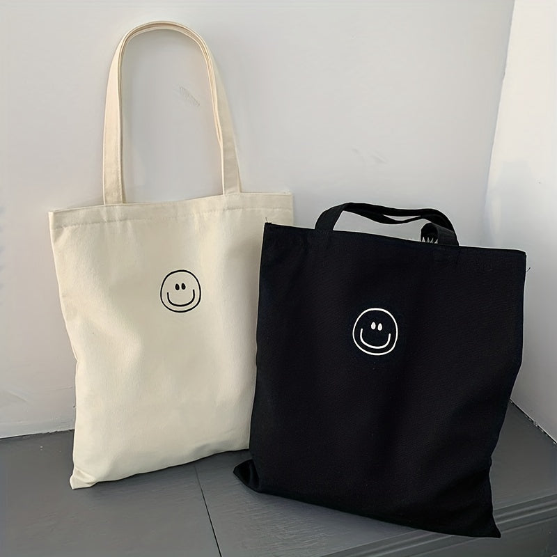 Versatile Canvas Tote Bag for School Office Travel Beach