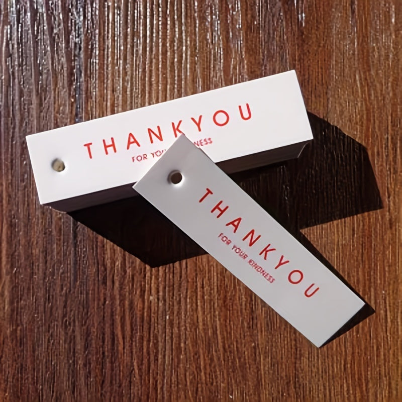 50pcs Thank You Letter Card Gift Tag Message Card Birthday Party Gift