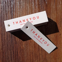 50pcs Thank You Letter Card Gift Tag Message Card Birthday Party Gift