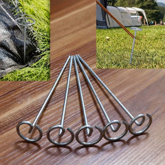 10PCS G Type Turf Nails Ground Stake for Gardening Grass Cloth