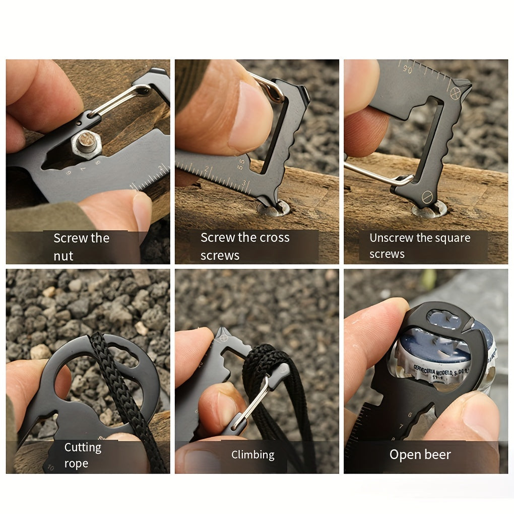 Multitool Card w/ Bottle Opener Screwdriver Key Ring