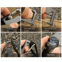 Multitool Card w/ Bottle Opener Screwdriver Key Ring
