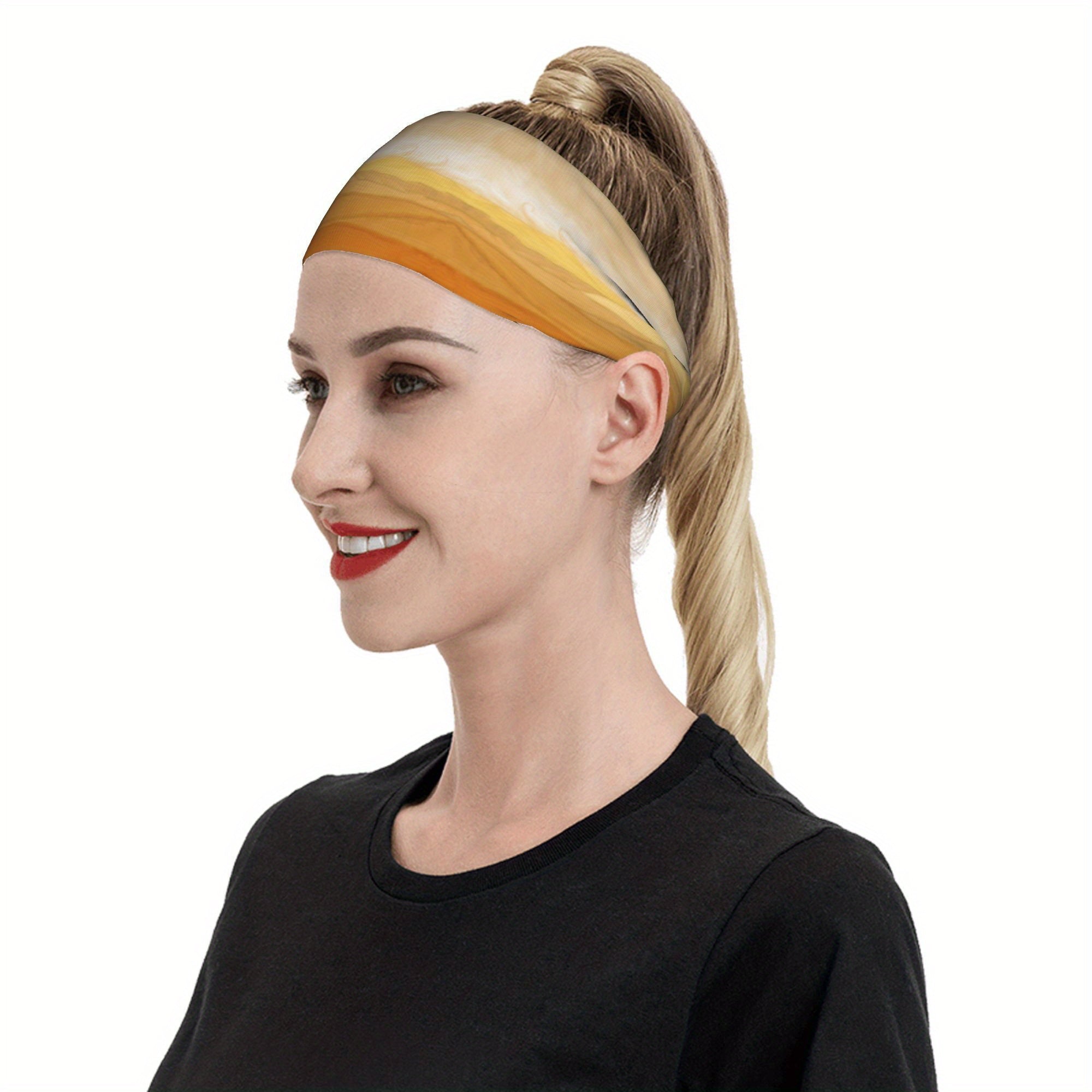 Tie Dye Headband Polyester & Spandex Blend for Sports & Casual Wear