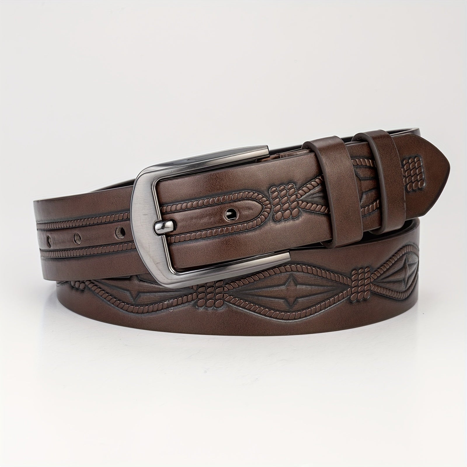 Men's Retro Buckle Belt for Pants Jeans