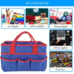 Large Capacity Handicraft Handbag Sewing Supplies Storage Organizer Tote Bag