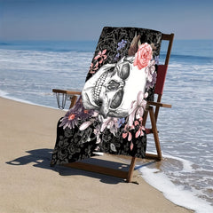 Skull Beach Towel 80x160cm Sand Proof Quick drying Thickened Blanket