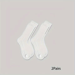 5 Pairs Men's Crew Socks Comfy Casual Unisex Outdoor All Seasons