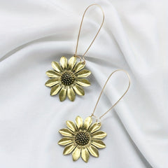 Boho Sunflower Drop Earrings Party Jewelry Birthday Gift
