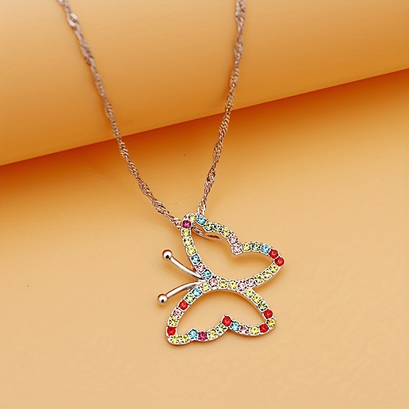 6pcs Pastel Crystal Necklaces for Teen Girls