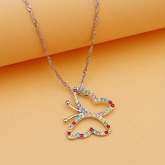 6pcs Pastel Crystal Necklaces for Teen Girls