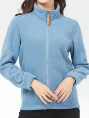 Women's Breathable Polar Fleece Zip Jacket for Outdoor Wear