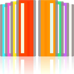 8pcs Guided Reading Strips Colored Highlight Strips For Dyslexia Reading Tools