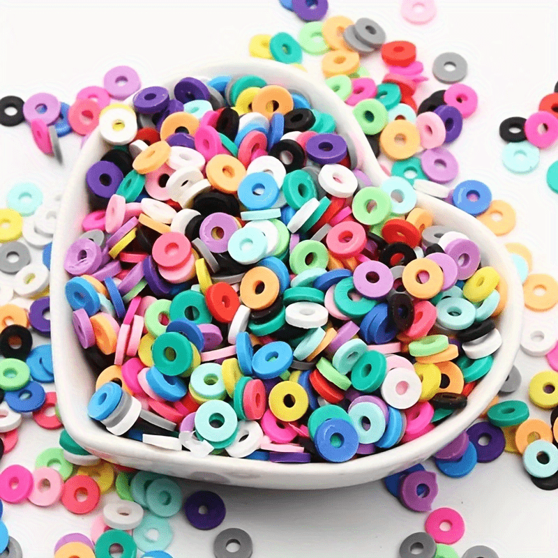 5000pcs 6mm Boho Polymer Clay Chip Beads DIY Earrings Necklace Bracelet Crafts