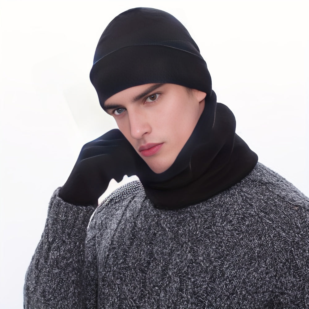Unisex Beanie Hat Scarf Touchscreen Gloves Set