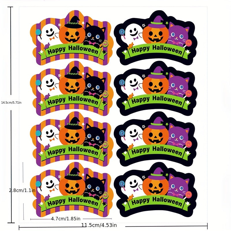 Halloween Pumpkin Stickers 40pcs - Party Decoration