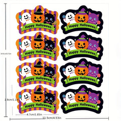 Halloween Pumpkin Stickers 40pcs - Party Decoration