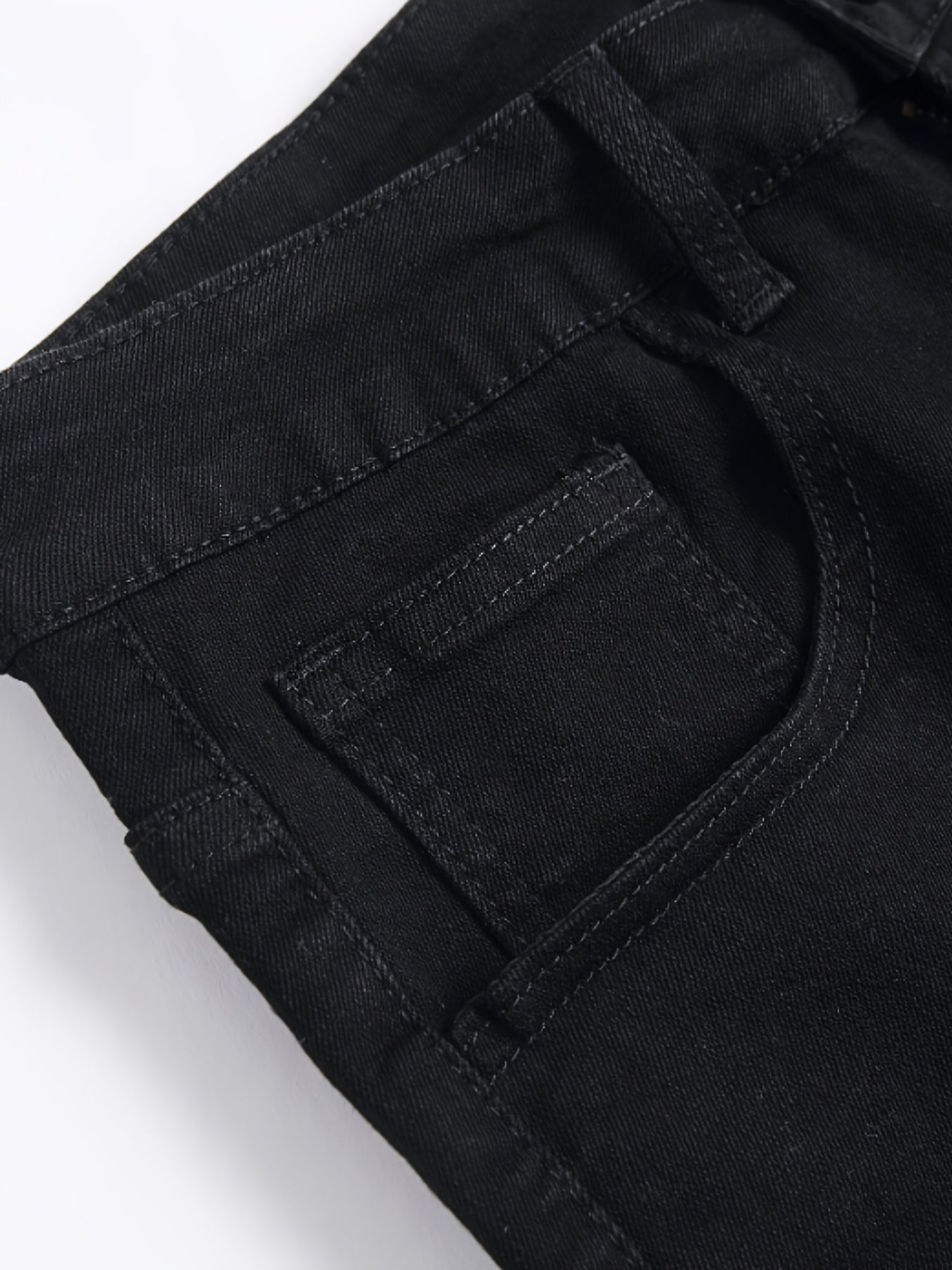 Men's Stretch Denim Shorts Casual Outdoor Summer Cargo Pocket