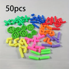 50pcs Water Pipe Building Blocks Set for Skill Building Creative Gift