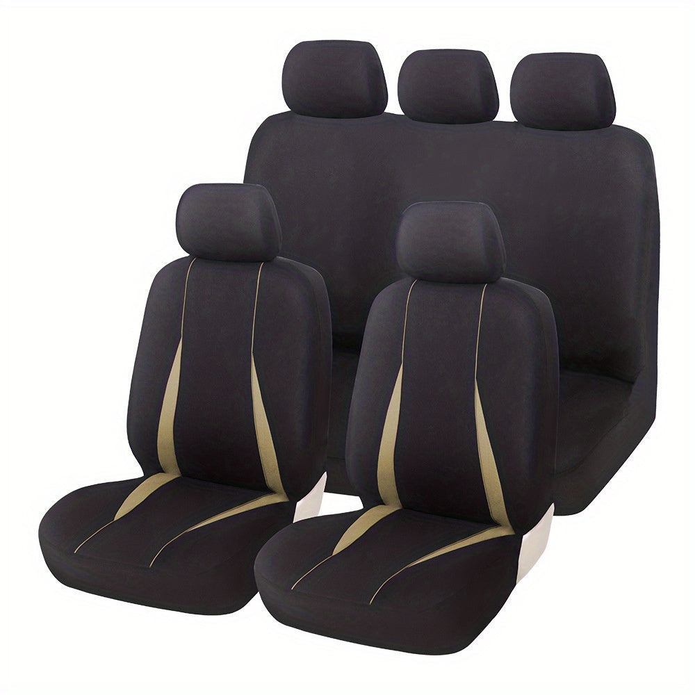9pcs Seat Covers Safe for Air Bags Various Grey Red