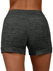 Anchor Print Drawstring Shorts Women's Casual Shorts