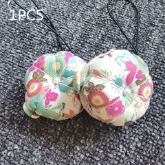 Pumpkin Shape Pin Cushion with Wrist Strap for Sewing DIY