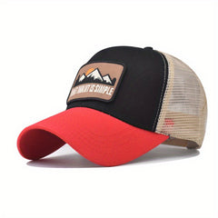Mountain Patch Baseball Cap Embroidered Unisex Sun Hat Adjustable