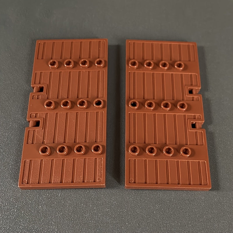 2pcs Door Building Blocks Street View Decorations Halloween Christmas