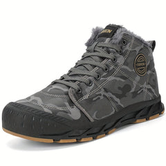 Men's Snow Boots Winter Thermal Shoes Windproof Hiking Boots