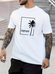Skeleton Hand Print Men's Graphic Crew Neck T shirt