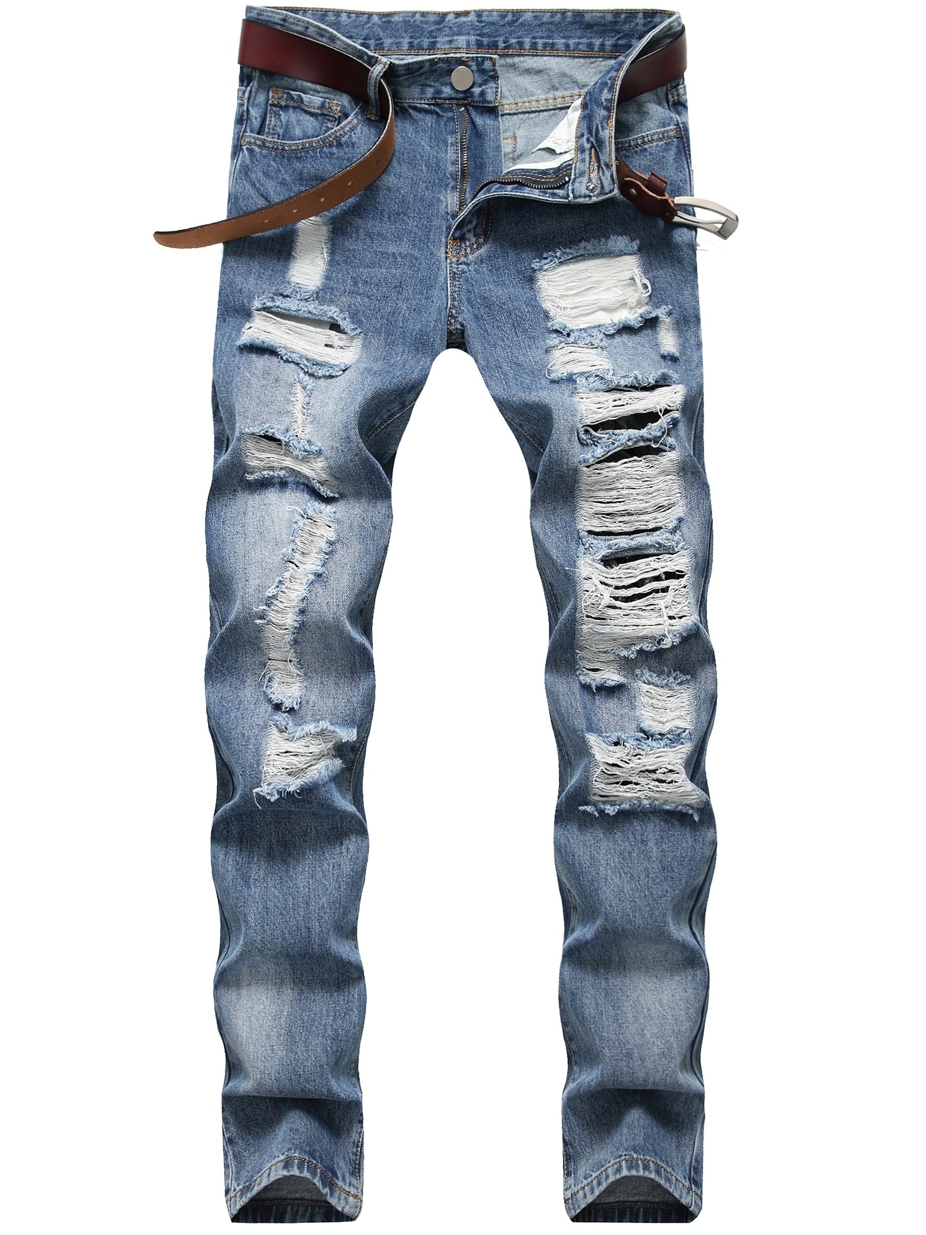 Men's Ripped Slim Hip Hop Style Jeans
