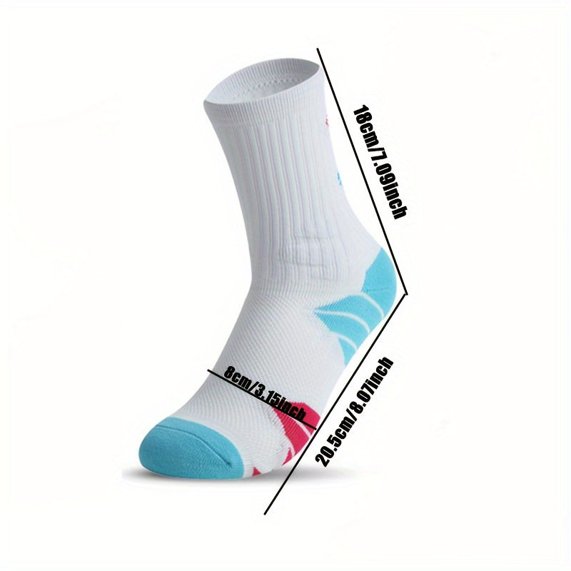 Men's Mid Crew Sport Socks Sweat Absorbing Comfy Breathable Socks