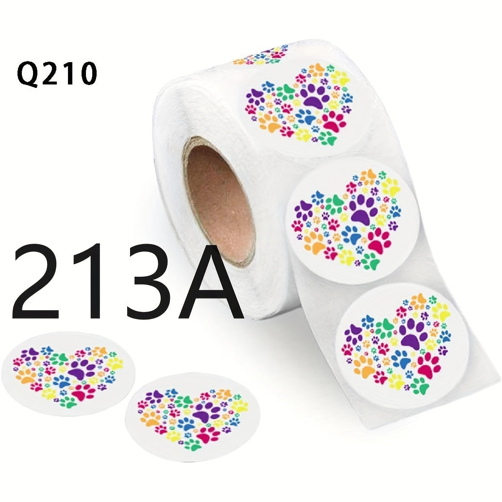 500pcs Pet Stickers Self adhesive Labels Animal Flower Wall Stickers