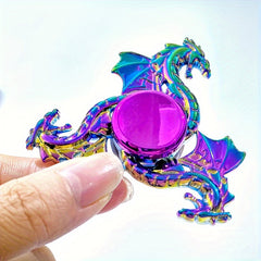 Rainbow Dragon Fidget Spinner Metal Relax Toy Vibrant Changing Grip for Focus